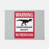 Trespassing-teken (T-Rex) Deurmat (Voorkant)