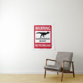 Trespassing-teken (T-Rex) Wandkleed (In situ)