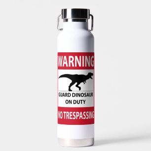 Trespassing-teken (T-Rex) Waterfles
