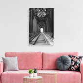Trestle Bridge in zwart-wit Canvas Afdruk (Insitu (Woonkamer))
