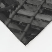 Trestle Bridge in zwart-wit Fleece Deken (Hoek)