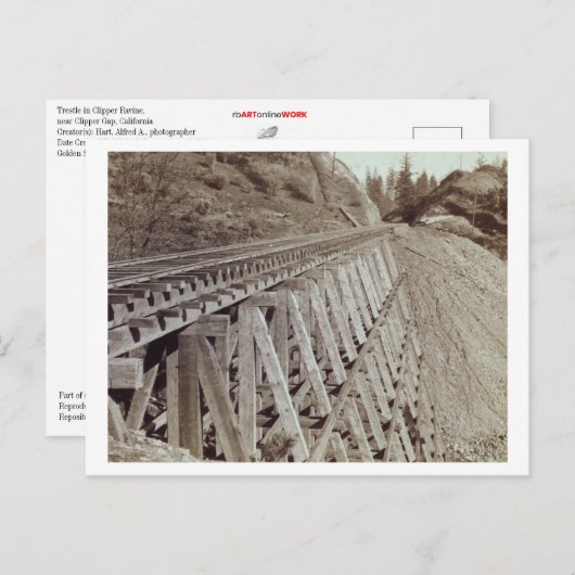 Trestle in Clipper Ravine Briefkaart (Voorkant / Achterkant)