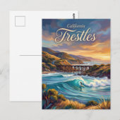 Trestles Californië Briefkaart (Voorkant / Achterkant)