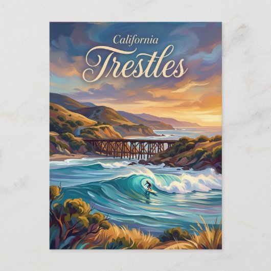 Trestles Californië Briefkaart (Voorkant)