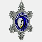 Trestles San Clemente California Surfing Surf Tin Sneeuwvlok Ornament (Links)