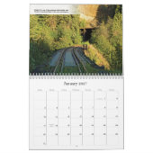 Trestles van de treinkalender van Camas Prairie Kalender (Jan 2027)