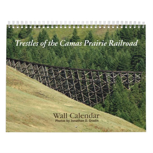 Trestles van de treinkalender van Camas Prairie Kalender (Hoes)