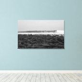 TRESTLS, SAN ONOFRE STATE BEACH, CA, VS CANVAS AFDRUK (Insitu (Houten vloer))