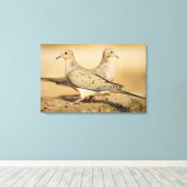 Treurduif Canvas Afdruk (Insitu (Houten vloer))