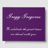 Treurig, ingetogen begrafenis / herdenkingsgastenb gastenboek (Voorkant)