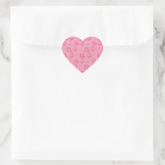 Treurig Roze Hart Sticker Cowboylaarzen Bandana's