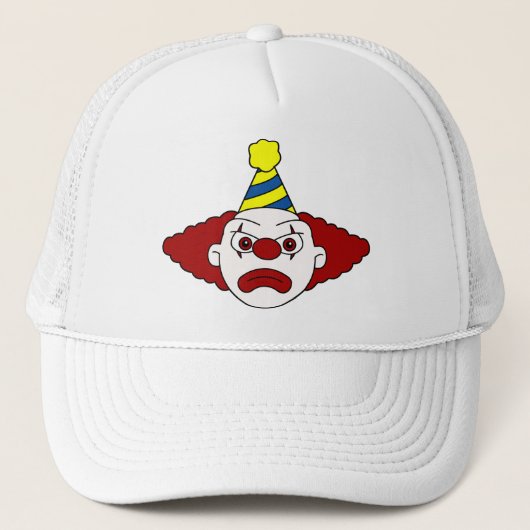 Treurige Feestclownshoed Trucker Pet (Voorkant)
