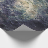 Treurige Galaxy Ruimterock Verjaardagsfeest Cadeaupapier (Hoek)