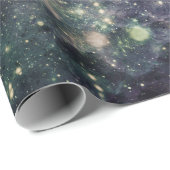 Treurige Galaxy Ruimterock Verjaardagsfeest Cadeaupapier (Rol Hoek)
