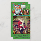 Treurige Kerstman Wees Gelukkig (van 1 persoon) Pl (Voorkant / Achterkant)