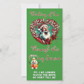 Treurige Kerstman Wees Gelukkig (van 1 persoon) Pl (Achterkant)