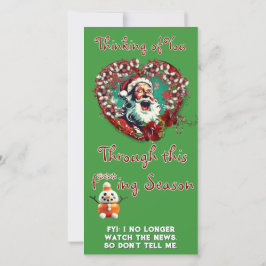 Treurige Kerstman Wees Gelukkig (van 1 persoon) Pl