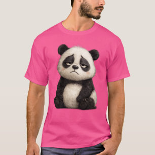Treurige Panda Mooie T-Shirt – Aardig Dier Ontwerp