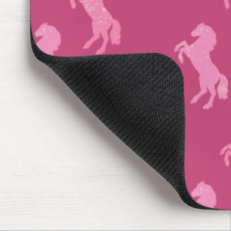Treurige Roze Muismat Paarden Cowgirl Westerse Voo
