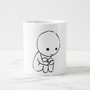 Treurige Stemming Esthetische Koffiemok Grote Koffiekop