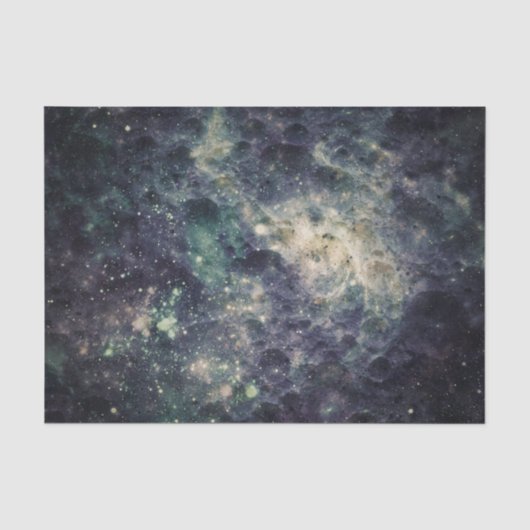 Treurige sterrenstelsel Space Rock Verjaardagsfees Tissuepapier (Voorkant)