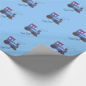 Treurige Treinen Cadeaupapier (Hoek)