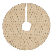 Treurrok wordt uitgevoerd imitatie linnen kerstboom kleed (Voorkant)