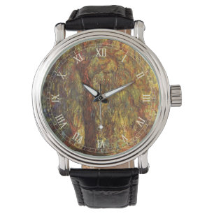 Treurwilg door Claude Monet, Vintage Fine Art Horloge