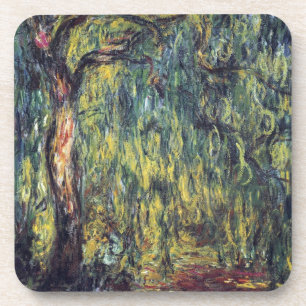 Treurwilg door Claude Monet, Vintage Fine Art Onderzetter