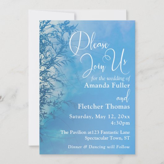 Treurwilg Ethische Dromerige Lucht Huwelijk 2 Kaart (Voorkant)