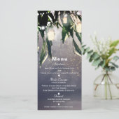 Treurwilgboom & Metselwerk Potlichten Menu Card (Staand voorkant)