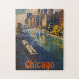 trevelposter van Chicago Legpuzzel