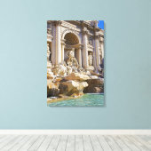 Trevi fontein canvas afdruk (Insitu (Houten vloer))