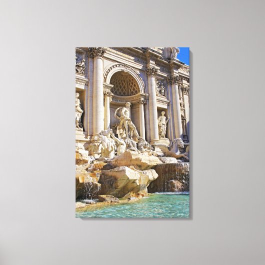 Trevi fontein canvas afdruk (Voorkant)