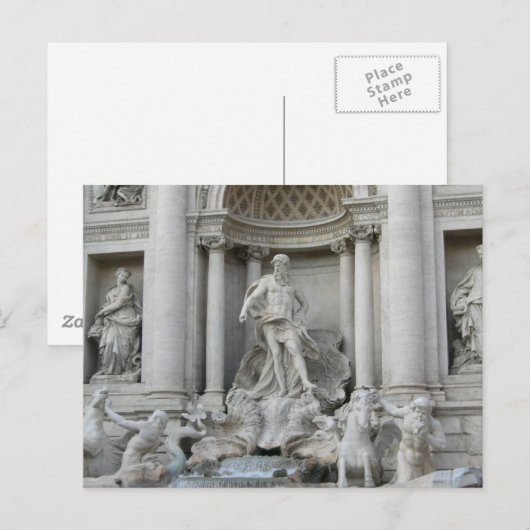 Trevi Fontein Fontana di Trevi Rome Italië Briefkaart (Voorkant / Achterkant)