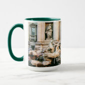 Trevi Fontein foto mok met aangepaste kleur handva (Links)