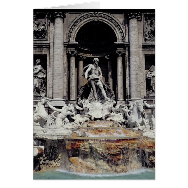 Trevi-fontein, gebouwd 1732-62 (Voorkant)