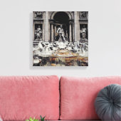 Trevi-fontein, gebouwd 1732-62 canvas afdruk (Insitu (Woonkamer))