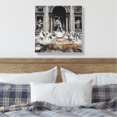 Trevi-fontein, gebouwd 1732-62 canvas afdruk (Insitu (Slaapkamer))