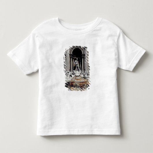 Trevi-fontein, gebouwd 1732-62 kinder shirts (Voorkant)