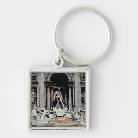 Trevi-fontein, gebouwd 1732-62 sleutelhanger (Voorkant)