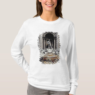 Trevi-fontein, gebouwd 1732-62 t-shirt