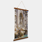 Trevi fontein hangend wandkleed (Gebogen)