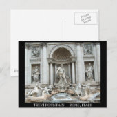 Trevi-fontein in Rome, Italië Briefkaart (Voorkant / Achterkant)