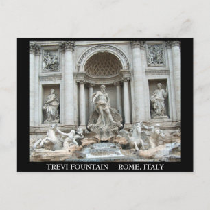 Trevi-fontein in Rome, Italië Briefkaart