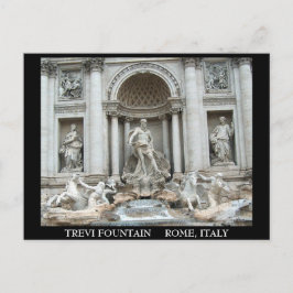 Trevi-fontein in Rome, Italië Briefkaart