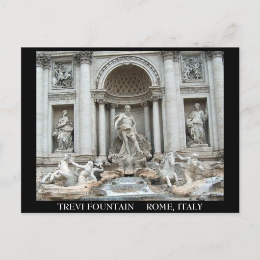 Trevi-fontein in Rome, Italië Briefkaart (Voorkant)