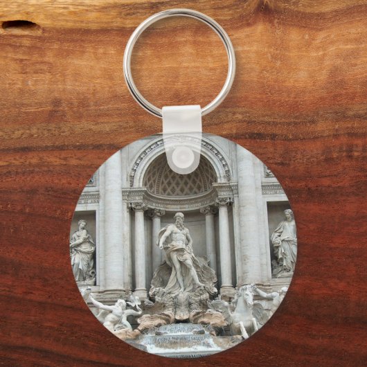 Trevi-fontein in Rome, Italië Sleutelhanger (Voorkant)