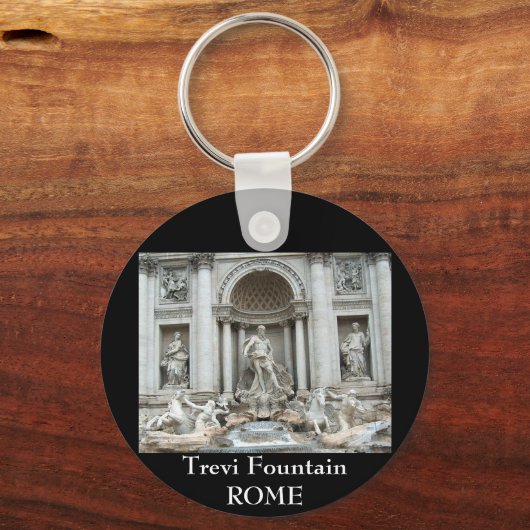 Trevi-fontein in Rome, Italië Sleutelhanger (Voorkant)