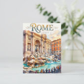 Trevi fontein Italië Briefkaart (Staand voorkant)